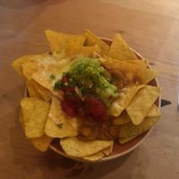 Nachos with refried beans  at Bar eS Ambleside in Ambleside