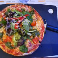 Vegan Leggera pomodoro pizza at Pizza Express in Paphos