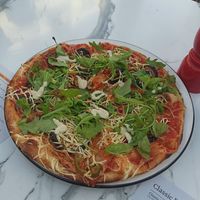 Vegan mezze pizza 11.45 at Pizza Express in Paphos