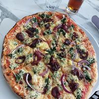 Pizza (extra dunne bodem) at Pizza Express in Paphos
