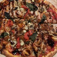 Pizza! (I would personally opt not to get the balsamic next time though)  at Blaze Pizza in College Station