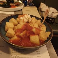 Patatas bravas with vegan mayo at Salt House Tapas in Liverpool