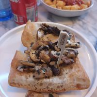 Garlic Wild mushrooms on toast at Salt House Tapas in Liverpool