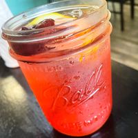 Cherry hibiscus mocktail   at Leaf and Seed in Toledo