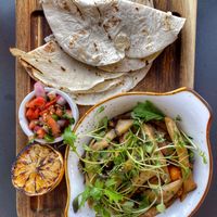 Mushroom tacos at The Causeway in Spruce Head