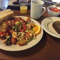 Tofu Scramble and Zucchini bread! at The Causeway in Spruce Head