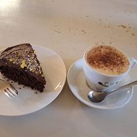 Beetroot and chocolate cake at Handley Organics in Ledbury