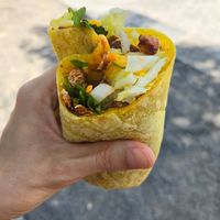 Tasty vegan wrap at Paquebot - St Laurent in Montreal