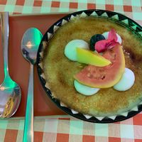 Vegan creme brûlée   at La Verduleria in Tenerife