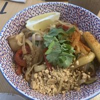 Noodles with smoked tofu   at La Verduleria in Tenerife