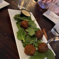 Vegan fried Mac & cheese balls at A Better Place in Woodbury