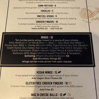 Updated menu at A Better Place in Woodbury