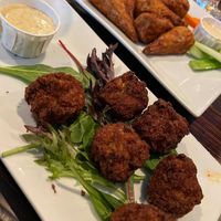Max and cheese balls and vegan wings   at A Better Place in Woodbury