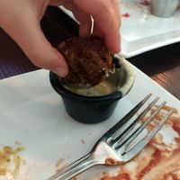 The last Mac and cheez ball at A Better Place in Woodbury
