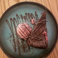 Beetroot and chocolate cake  at Gut in Barcelona