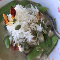 Yellow curry with tofu and vegetables  at That's A Wrap in Kihei