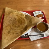 Masala dosa, comes with chutneys and sambar   at Bikanervala in Christchurch