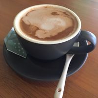 Soy milk cappuccino at NOVA Coffee  in Mandalay