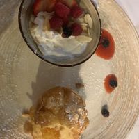 Orange cake with vegan cream   at Rosmarino in Taormina