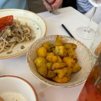 Roast potatoes    at Rosmarino in Taormina