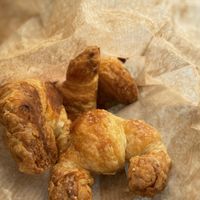 Croissants and carcola   at Pasteleria Conchin in Valencia