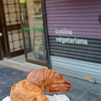 Big croissant at Pasteleria Conchin in Valencia