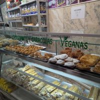 Inside the bakery at Pasteleria Conchin in Valencia