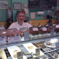 friendly owner and baker at Kensington Natural Bakery and Cafe in Toronto
