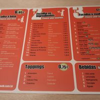 The menu. You can offer without the egg. at Wok to Walk in Porto