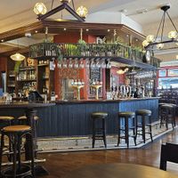 The bar at The Barley Mow in London