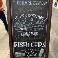 Sandwich board  at The Barley Mow in London