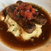 Sausage and Mash at The Barley Mow in London