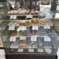 One of two cases of desserts (other one is to the left)    at Rise Authentic Baking Co in Grand Rapids