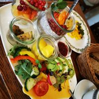 Vegan breakfast platter. Wauw.. I love it! at Berge in Garmisch Partenkirchen