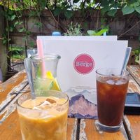 Caramel Latte with oatmilk at Berge in Garmisch Partenkirchen