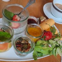 Tolles veganes Frühstück at Berge in Garmisch Partenkirchen