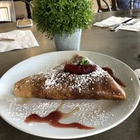 Berry agave VEGAN crepe at Sweet Paris in College Station