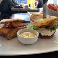 Burger at The Dandelion in Calgary
