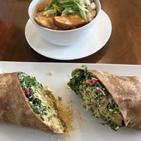 Chicken Caesar wrap  at The Dandelion in Calgary