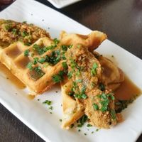 Chik'tan waffles at The Dandelion in Calgary