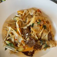 Beef noodles  at Lotus Vegan in North Hollywood