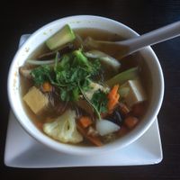 glass noodles soup  at Lotus Vegan in North Hollywood