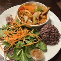 Kung pao w/vegan chickn special  at Lotus Vegan in North Hollywood