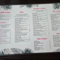Menu at Lotus Vegan in North Hollywood