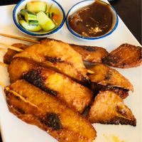 Chicken Satay at Lotus Vegan in North Hollywood