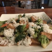 Broccoli tofu! at District III in Alpharetta