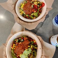 Double vegan bowl at Qdoba in Gillette