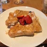 Vegan French Toast  at Cafe Du Soleil in Vancouver