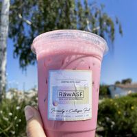 Collagen Fuel Latte
Beetroot, reishi mushroom, camu camu, sea buckthorn, papaya, acerola cherry, coconut blossom nectar.  Different but so good  at Raw in Milpitas