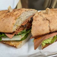 Koji-ham sandwich with mushrooms added (and no tomato) at Raw in Milpitas